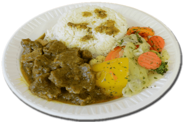 Curry goat dish